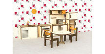 Кукольная мебель деревянная "Кухня", 9 предметов