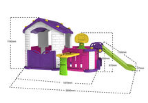 Игровой комплекс "Дом 2", фиолетовый
