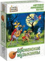 Деревянный пазл «Бременские музыканты», 64 детали