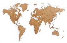 Пазл "Карта мира" коричневый, 150х90 см