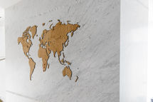 Карта мира Exclusive Европейский дуб, 280х170 см