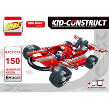 3D-Конструктор KID-CONSTRUCT "Гоночный болид", 150 деталей