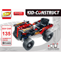 3D-Конструктор KID-CONSTRUCT "Кроссовер черный", 135 деталей