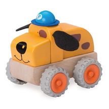 Деревянная игрушка "Полицейская машина Собачка"